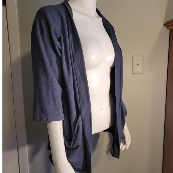 J Jill Pure Jill Open Front Cardigan Sz S Petite Stretch Cotton Modal Blend Cozy - Picture 8 of 10